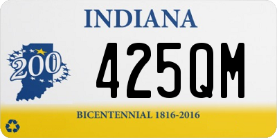 IN license plate 425QM