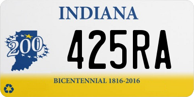 IN license plate 425RA