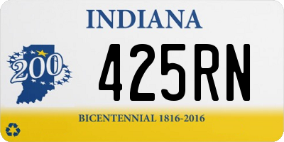 IN license plate 425RN