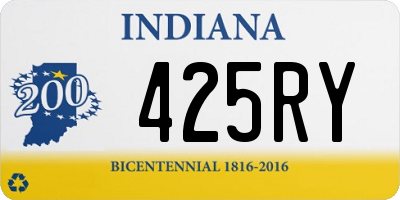 IN license plate 425RY