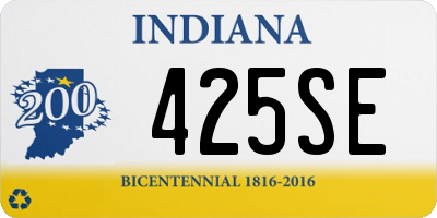 IN license plate 425SE