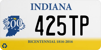 IN license plate 425TP