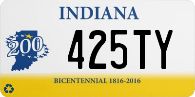 IN license plate 425TY