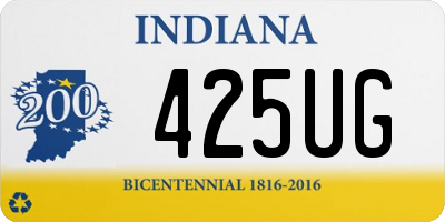 IN license plate 425UG