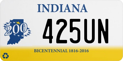 IN license plate 425UN