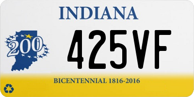 IN license plate 425VF
