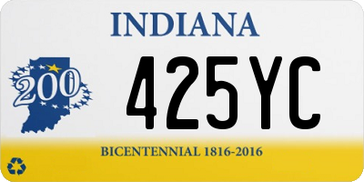 IN license plate 425YC