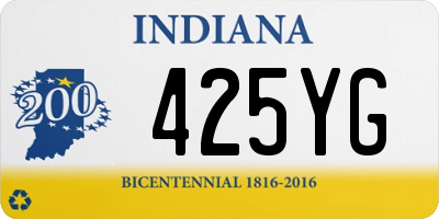 IN license plate 425YG