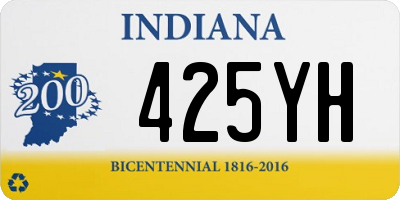 IN license plate 425YH