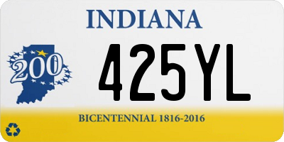 IN license plate 425YL