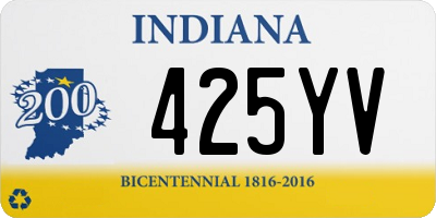 IN license plate 425YV