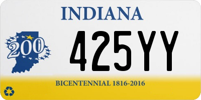 IN license plate 425YY