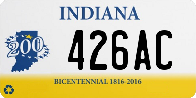 IN license plate 426AC