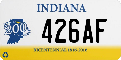 IN license plate 426AF