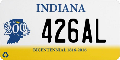 IN license plate 426AL