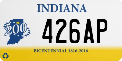 IN license plate 426AP