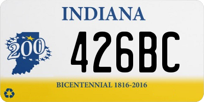 IN license plate 426BC