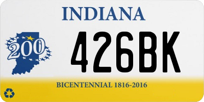 IN license plate 426BK