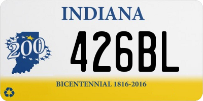 IN license plate 426BL