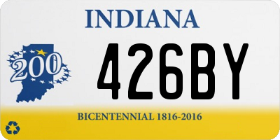 IN license plate 426BY