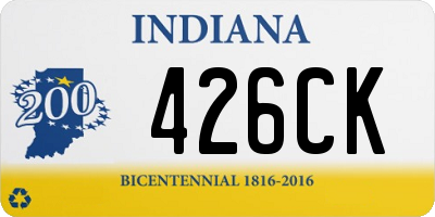 IN license plate 426CK