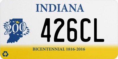 IN license plate 426CL