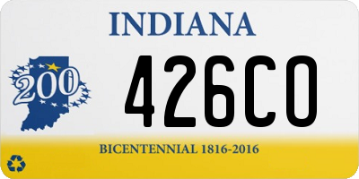 IN license plate 426CO