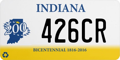 IN license plate 426CR