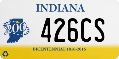 IN license plate 426CS