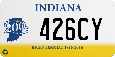 IN license plate 426CY