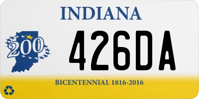 IN license plate 426DA