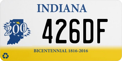 IN license plate 426DF