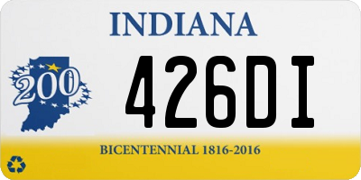 IN license plate 426DI