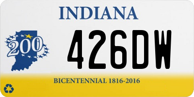 IN license plate 426DW