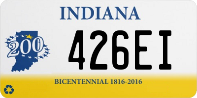 IN license plate 426EI