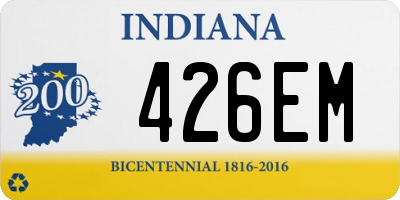 IN license plate 426EM