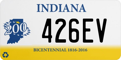 IN license plate 426EV