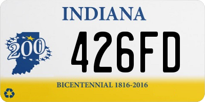 IN license plate 426FD