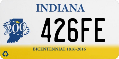 IN license plate 426FE