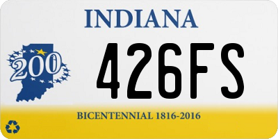 IN license plate 426FS