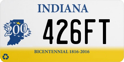 IN license plate 426FT