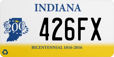 IN license plate 426FX