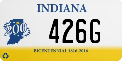 IN license plate 426G