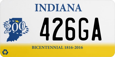 IN license plate 426GA