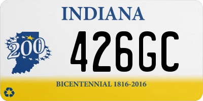 IN license plate 426GC