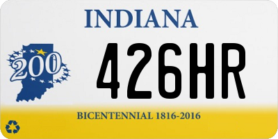 IN license plate 426HR