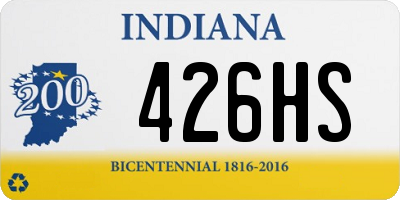 IN license plate 426HS