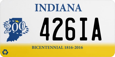 IN license plate 426IA