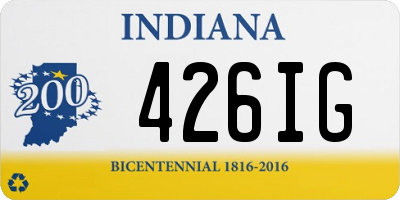 IN license plate 426IG