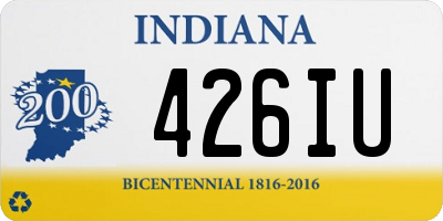 IN license plate 426IU